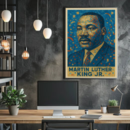 Martin Luther King Jr. Mosaic Poster
