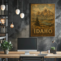 Idaho Landscape Art Poster
