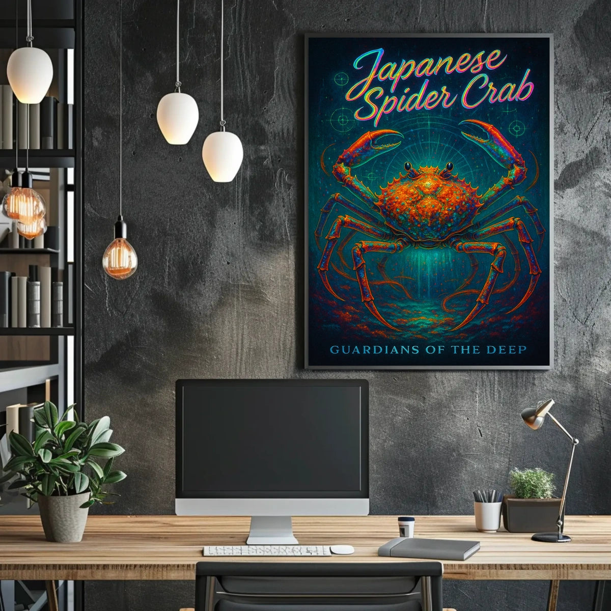 Japanese Spider Crab Guardians of the Deep Poster