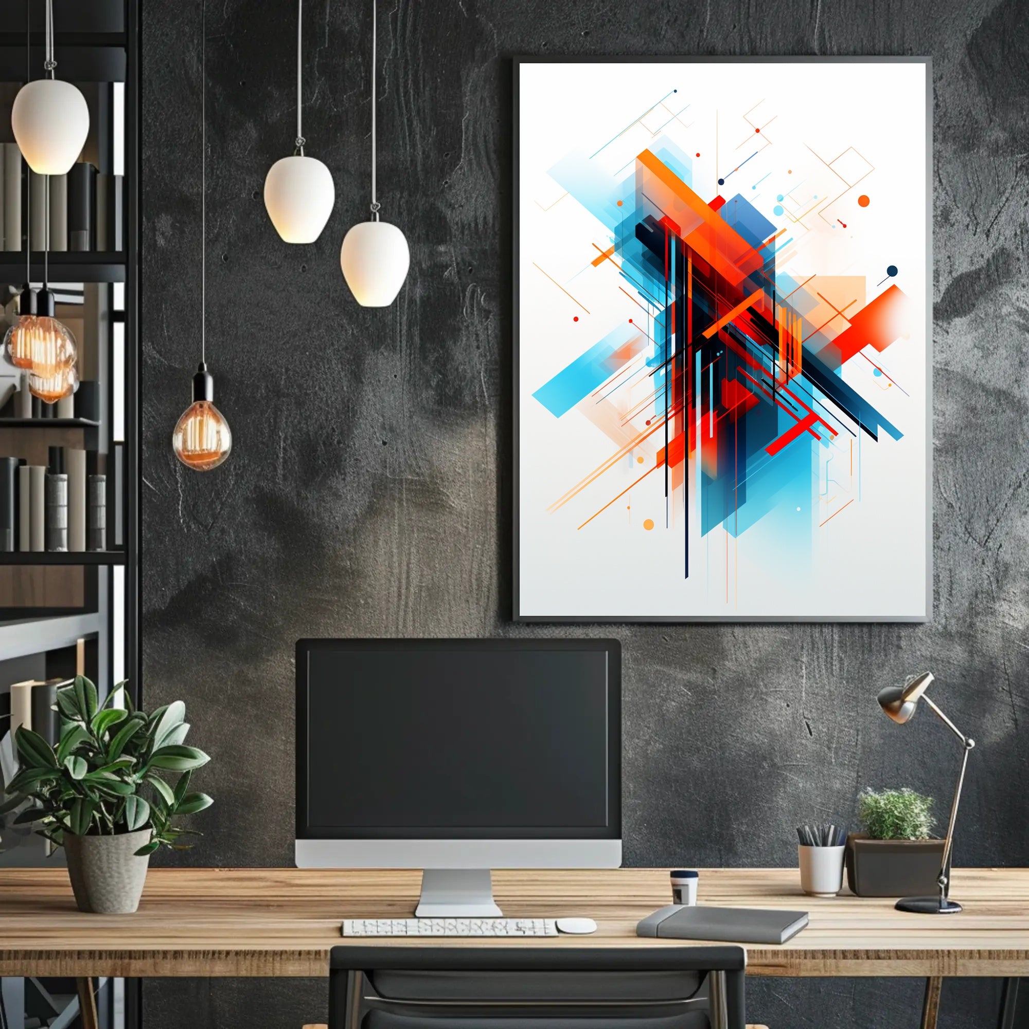 Geometric Abstraction Abstract Poster PosterGoat
