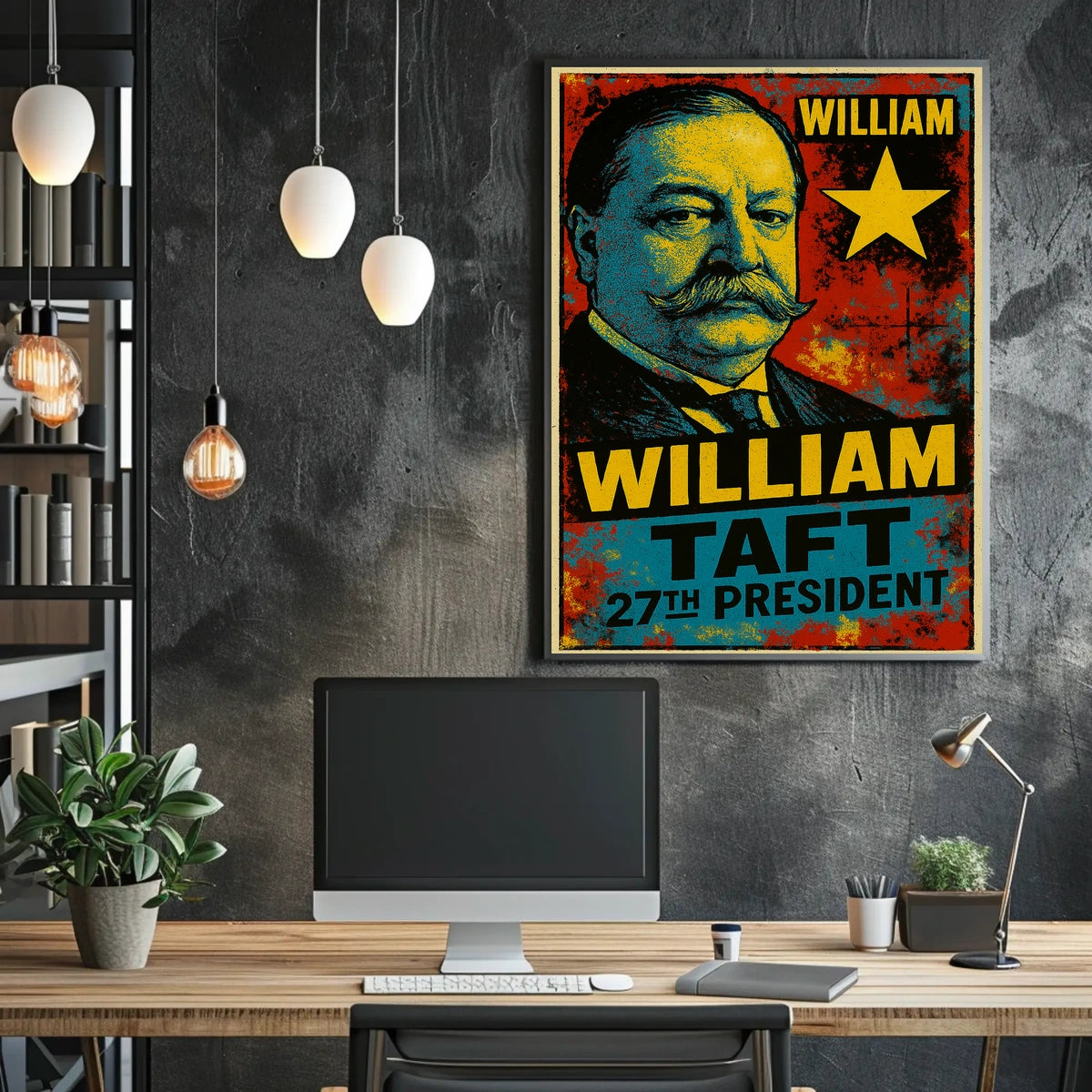 William Howard Taft 27th President of the United States Graffiti Pop Art Poster