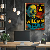William Howard Taft 27th President of the United States Graffiti Pop Art Poster