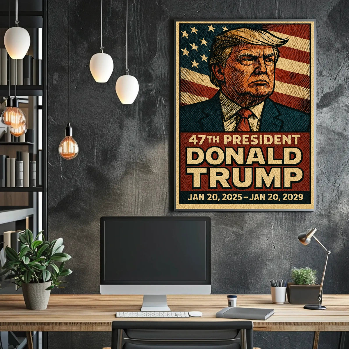 DonaldTrumpPortrait Iconography Documentary Historicism Poster