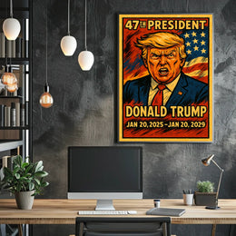Donald Trump Visionary American Leader Poster