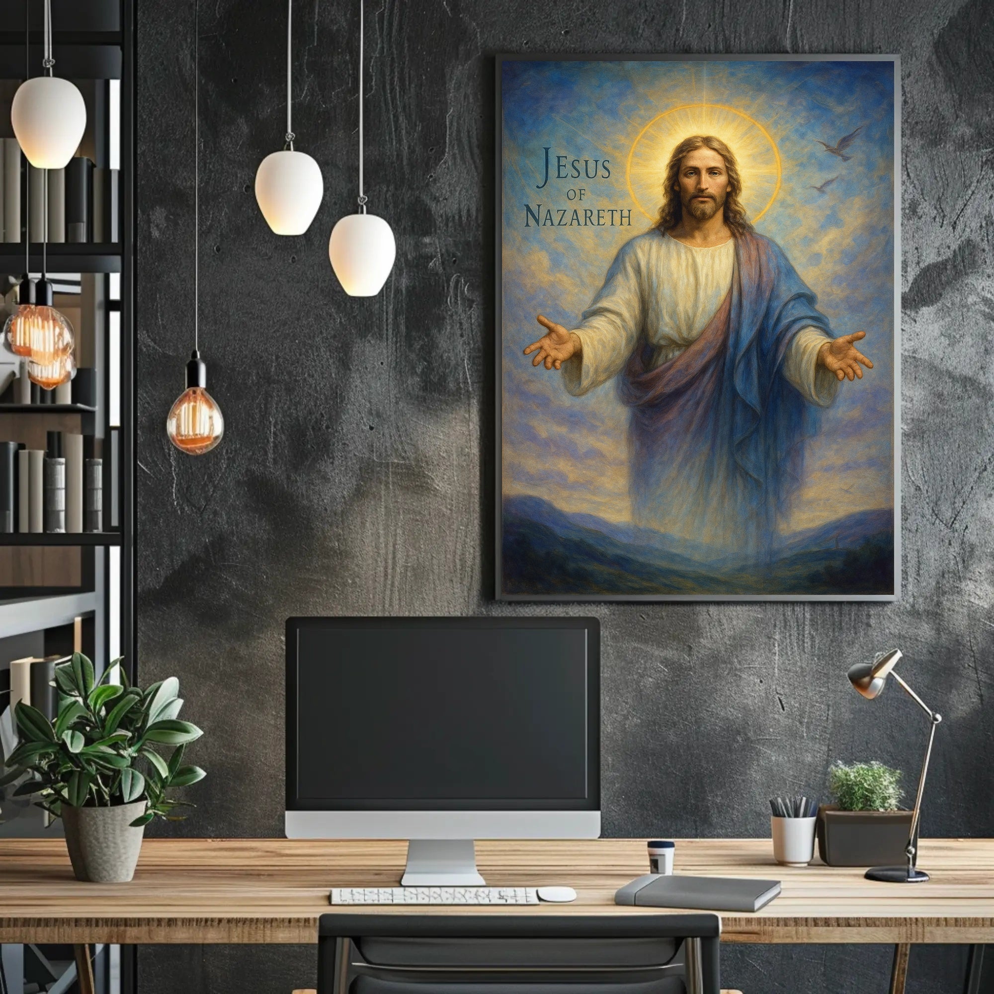 Jesus Of Nazareth Inspirational Poster Print