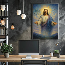 Jesus Of Nazareth Inspirational Poster Print