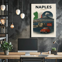 Naples, Italy A Culinary Journey Poster
