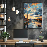 London At Sunset Poster PosterGoat