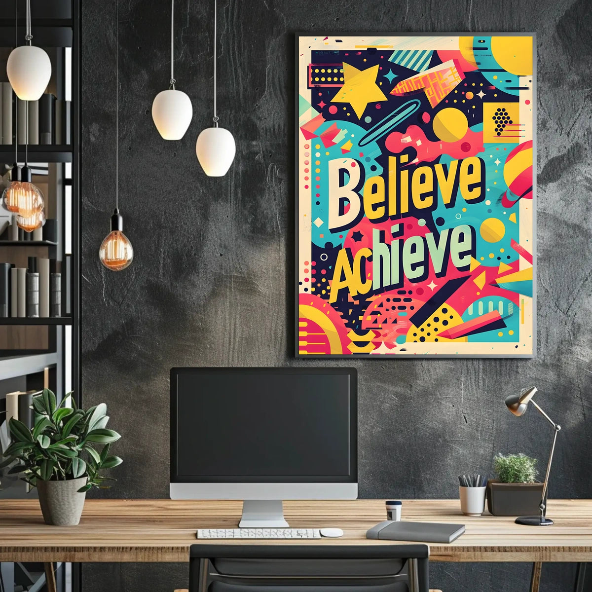 Believe and Achieve Poster