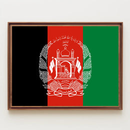 Afghanistan Flag Poster