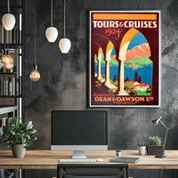 Tours Cruises 1924 Poster