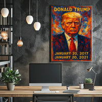 Donald Trump 45th President of the United States Glitch Hop Art Poster