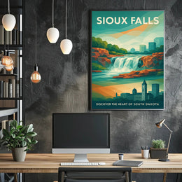 Discover Sioux Falls Wall Art Print