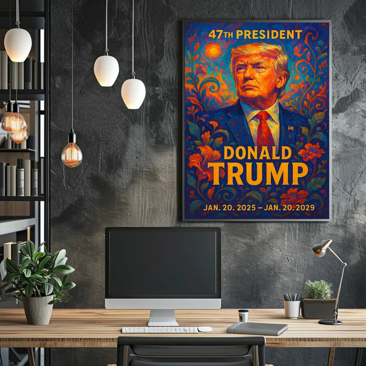 Donald Trump 47th President Patriotic Realism Poster