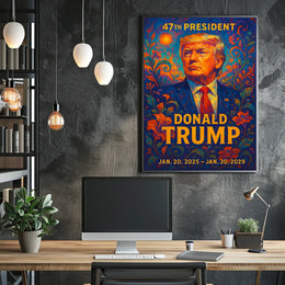 Donald Trump 47th President Patriotic Realism Poster