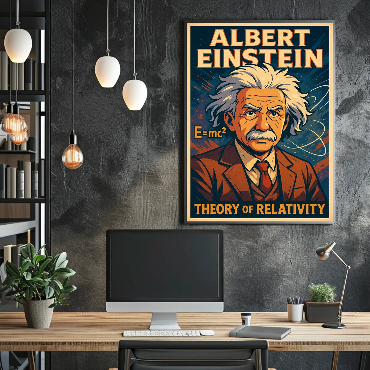 Albert Einstein Theory Of Relativity Poster
