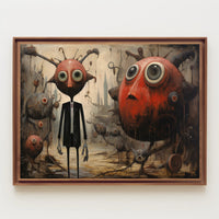 Whimsical Dreamscape: Surreal Characters Abstract or Artistic Poster
