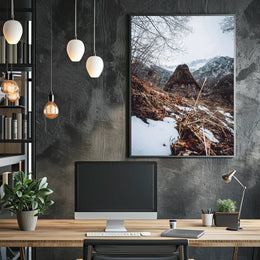 Winter Mountain Retreat Poster