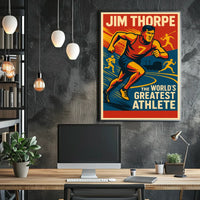 Jim Thorpe Legendary Athlete Poster