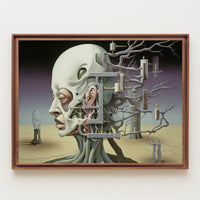 Surrealistic Fusion of Nature and Technology Artistic Poster