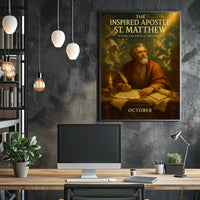 The Inspired Apostle St. Matthew Poster