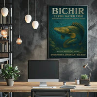 Swim With A Dinosaur Bichir Poster