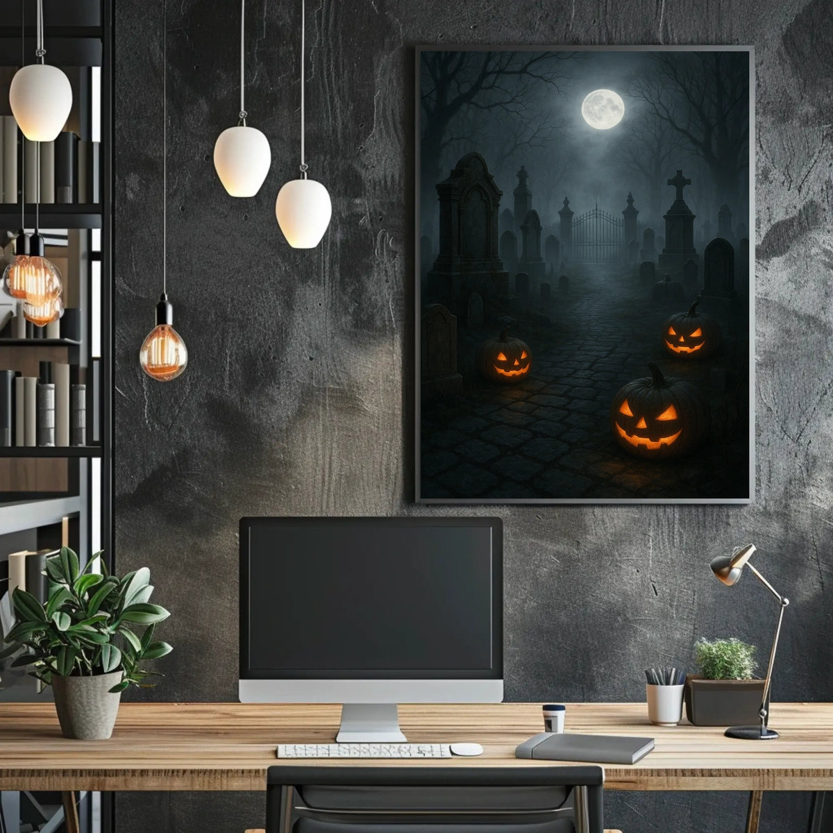 Haunted Halloween Night Poster