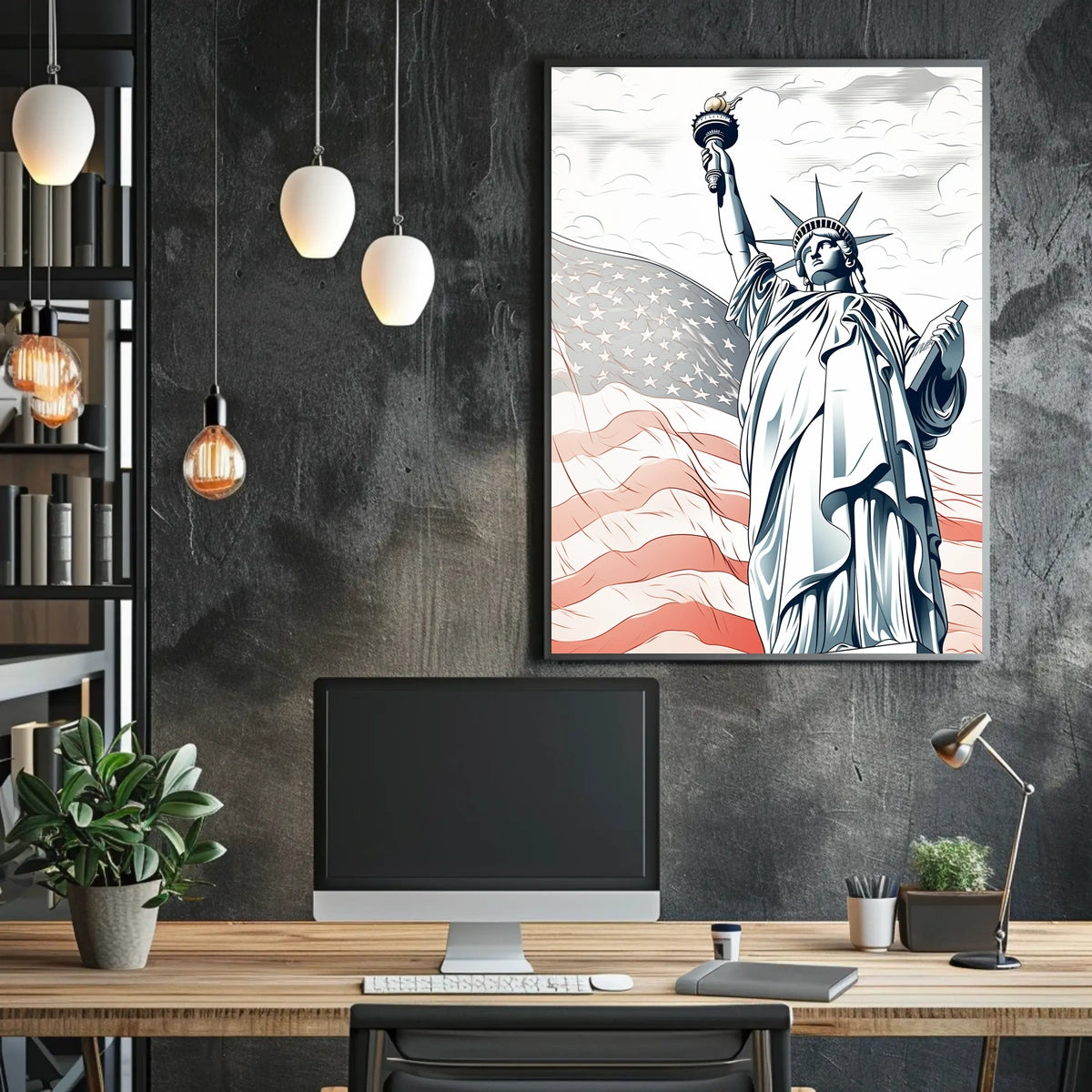 Statue of Liberty Patriotic Freedom Cultural or Heritage Poster