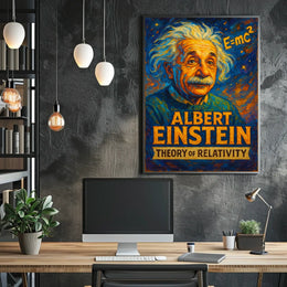 Albert Einstein Theory Of Relativity Poster