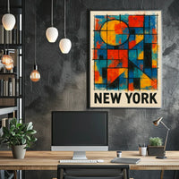 New York Abstract Poster