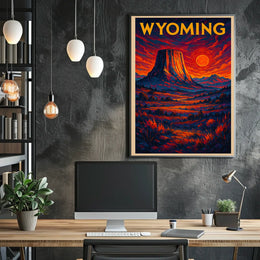 Wyoming Landscape Poster