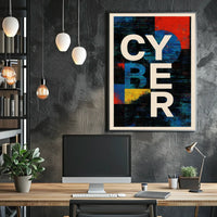 Cyber Abstract Abstract Poster