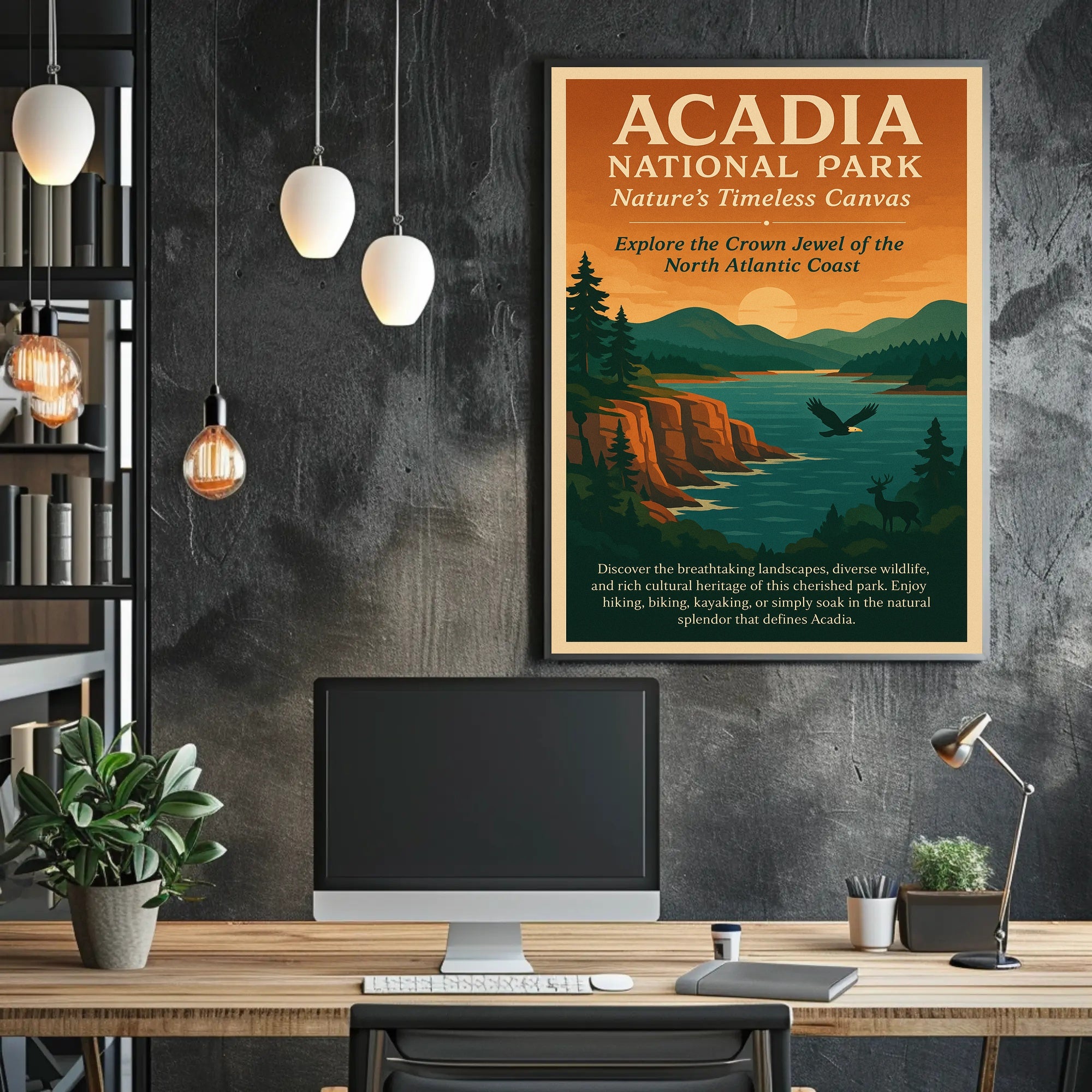 Acadia National Park Scenic Adventure National Park Poster