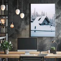 Winter Cabin In The Woods Poster