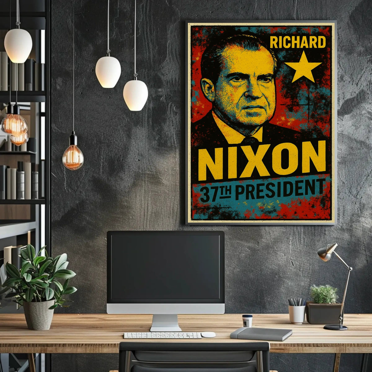 Richard Nixon 37th President of the United States Graffiti Pop Art Poster