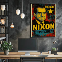 Richard Nixon 37th President of the United States Graffiti Pop Art Poster