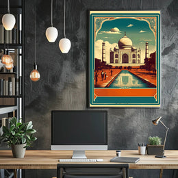 Vintage Taj Mahal Poster