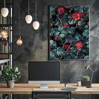 Floral Elegance Botanical Artwork: Artistic Poster