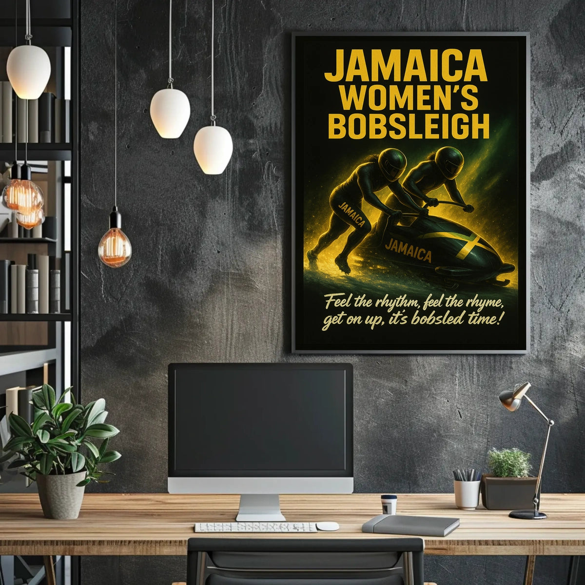 Jamaica Womens Bobsleigh Poster