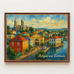Antigua and Barbuda A Vibrant Landscape Poster