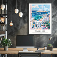 Mykonos Scenic View Poster PosterGoat