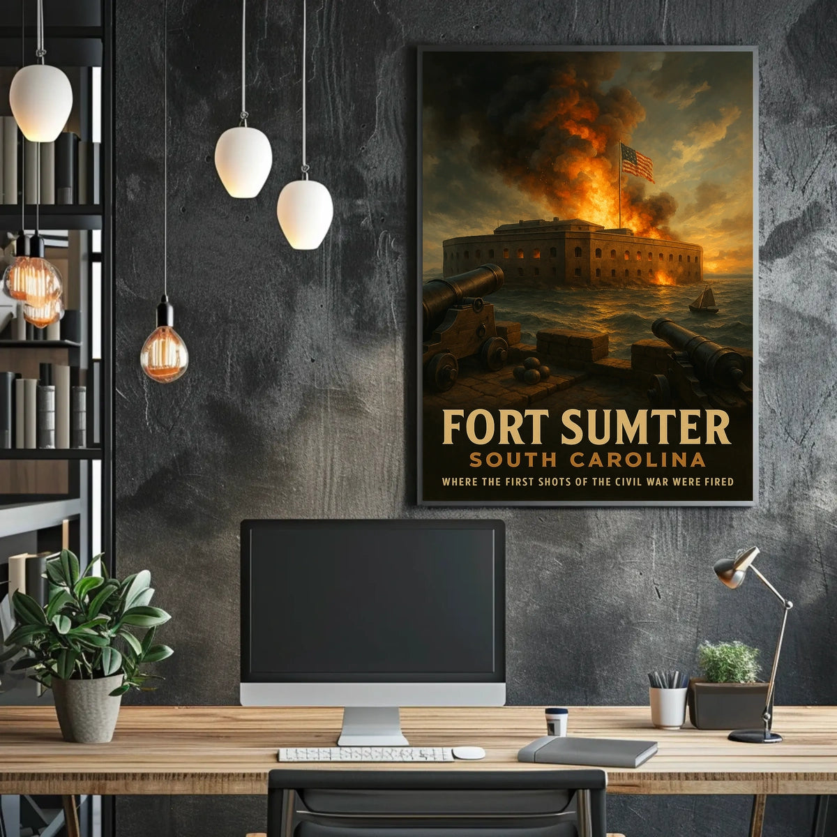 Fort Sumter The Dawn Of The Civil War Poster