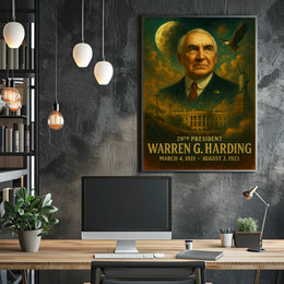 Warren G. Harding 29Th President Poster