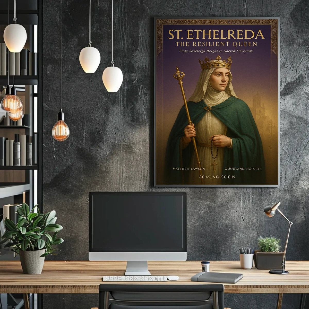 St. Etheldreda The Resilient Queen Poster