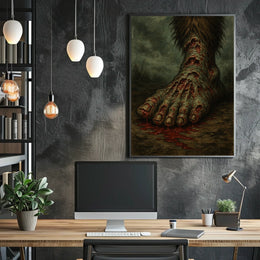 The Monstrous Foot Poster Cityscape Travel Wall Art