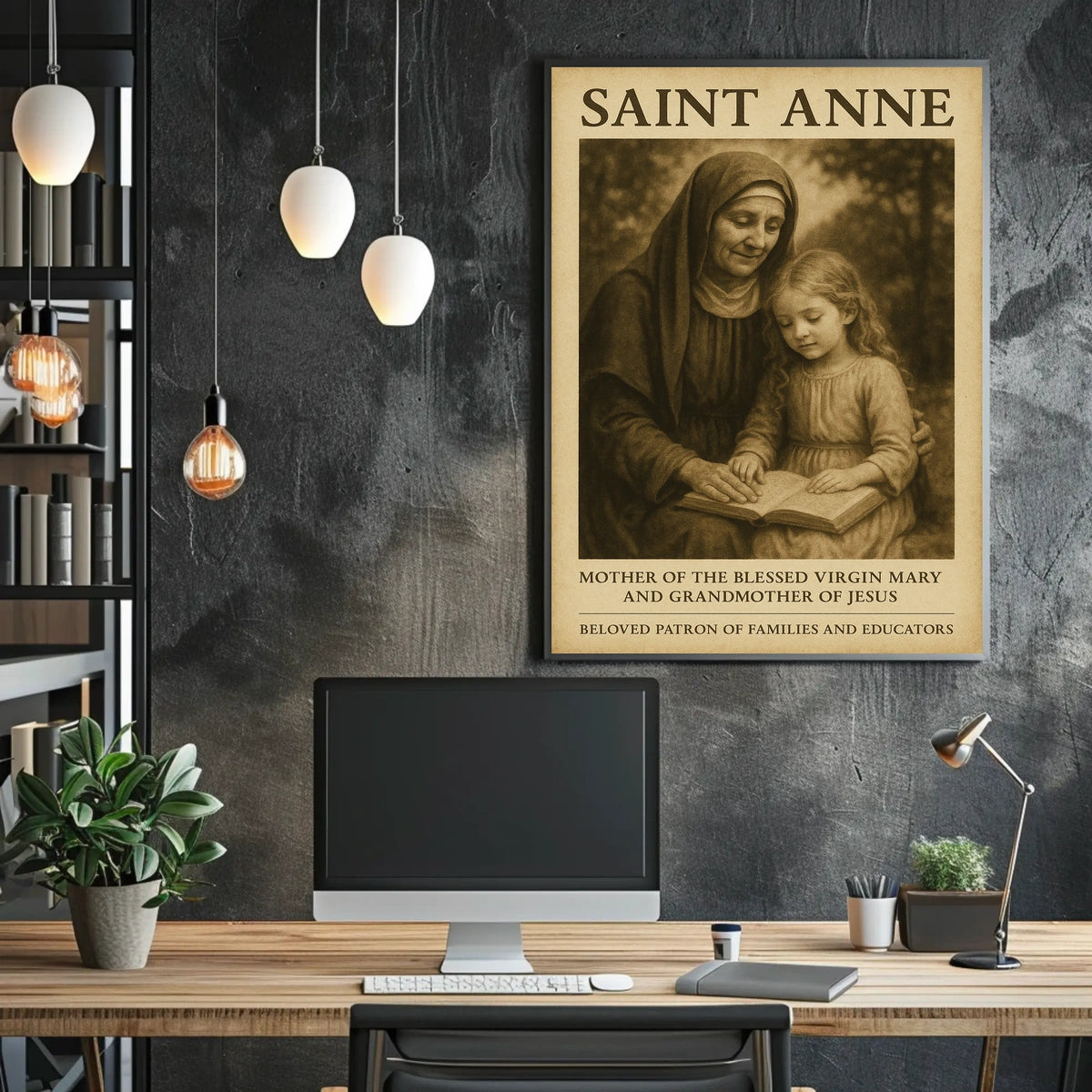 Saint Anne Patron Of Families And Poster