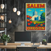 Salem, Oregon A Scenic View Poster
