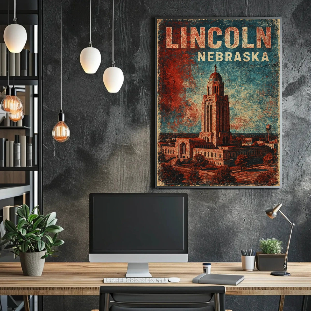 Lincoln, Nebraska Poster