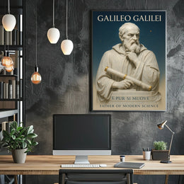 Galileo Galilei Father Of Modern Poster
