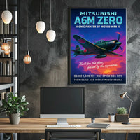Mitsubishi A6M Zero Iconic Fighter Poster